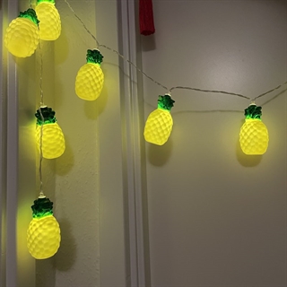 LED lyskæde med ananas - 1,6 m 10 lys
